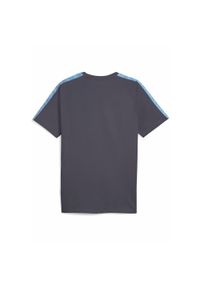 Puma - Męska koszulka Olympique Marsylia KING PUMA Galactic Gray Luminous Blue. Kolor: szary, wielokolorowy, niebieski