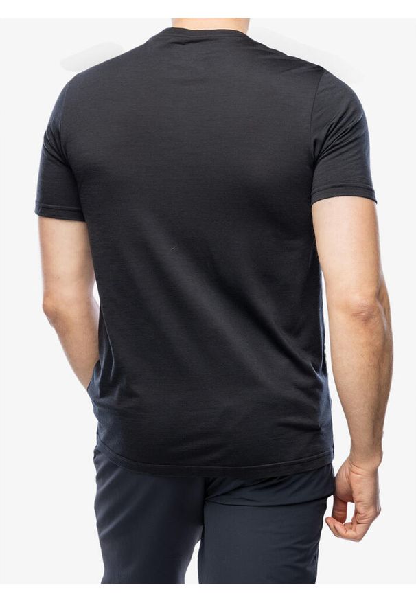 ORTOVOX - Koszulka merino męska Ortovox 150 Cool Vintage Badge TS. Typ kołnierza: polo. Kolor: czarny. Styl: vintage