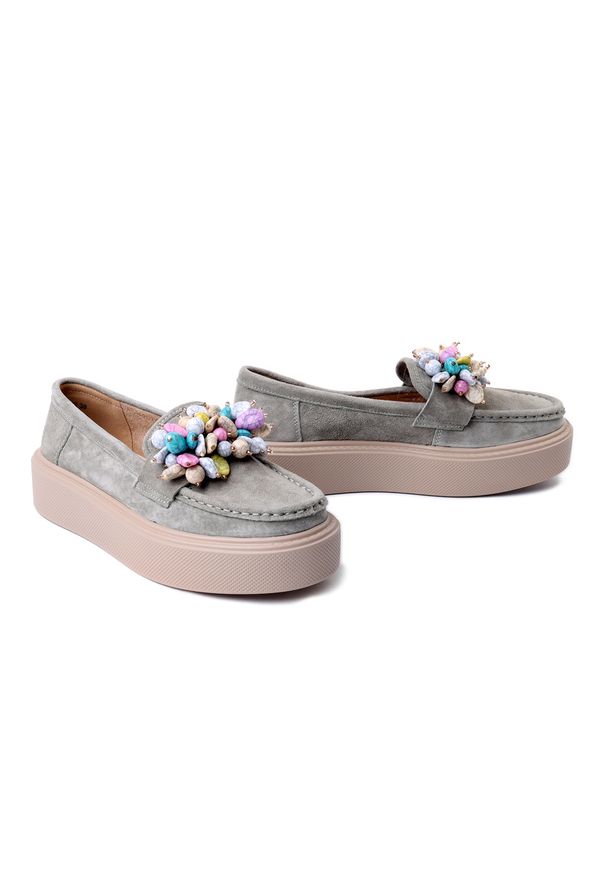 Filippo - FILIPPO DP6765/26 KH khaki, półbuty damskie. Kolor: zielony. Materiał: skóra