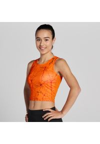 Tank top do biegania damski Joma Elite IX Crop top. Kolor: pomarańczowy