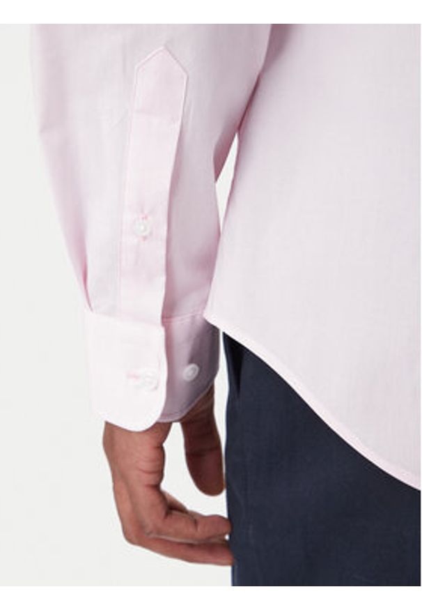 TOMMY HILFIGER - Tommy Hilfiger Koszula MW0MW38347 Różowy Slim Fit. Kolor: różowy. Materiał: bawełna