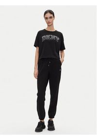 DKNY Sport Spodnie dresowe DP5P3632 Czarny Relaxed Fit. Kolor: czarny. Materiał: dresówka