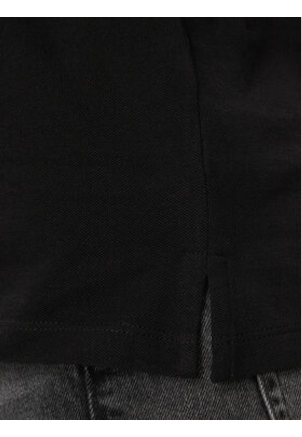 Jack & Jones - Jack&Jones Polo Josh 12247387 Czarny Standard Fit. Typ kołnierza: polo. Kolor: czarny. Materiał: bawełna
