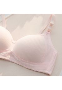 Intica - Biustonosz bezszwowy bez fiszbin codzienny elegancki Sibylle. Kolor: zielony. Materiał: skóra, materiał #7