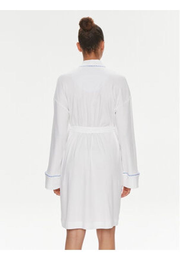 DKNY Szlafrok YI10008 Biały. Kolor: biały. Materiał: bawełna