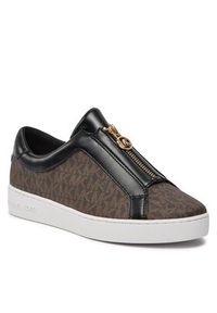 MICHAEL Michael Kors Sneakersy Keaton Zip Slip On 43R4KTFP2B Brązowy. Zapięcie: bez zapięcia. Kolor: brązowy. Materiał: skóra