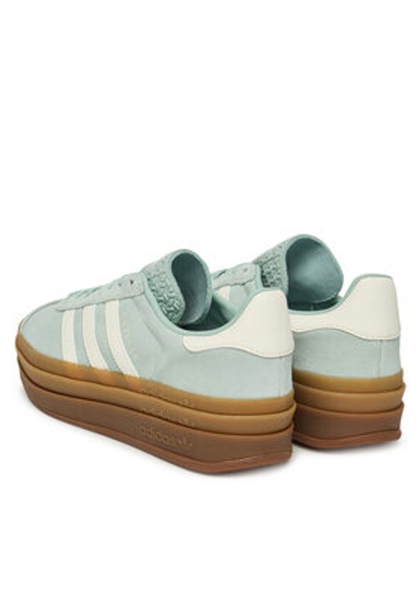 Adidas - adidas Sneakersy Gazelle Bold JS3902 Zielony. Kolor: zielony. Materiał: zamsz, skóra. Model: Adidas Gazelle