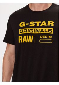 G-Star RAW - G-Star Raw T-Shirt Graphic 8 R T S\s D14143-336-6484 Czarny Regular Fit. Kolor: czarny. Materiał: bawełna