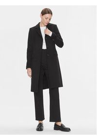 Calvin Klein Płaszcz wełniany Essential K20K206877 Czarny Regular Fit. Kolor: czarny. Materiał: wełna #5