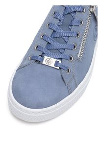 Rieker Sneakersy L59L1-10 Niebieski. Kolor: niebieski. Materiał: zamsz, skóra #7