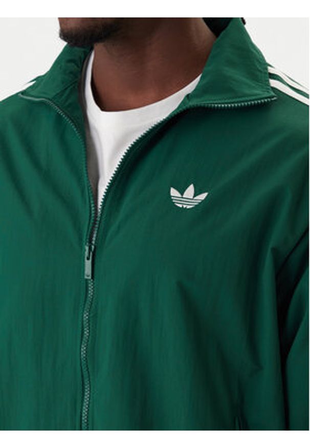 Adidas - adidas Bluza Firebird KC8018 Zielony Regular Fit. Kolor: zielony. Materiał: syntetyk