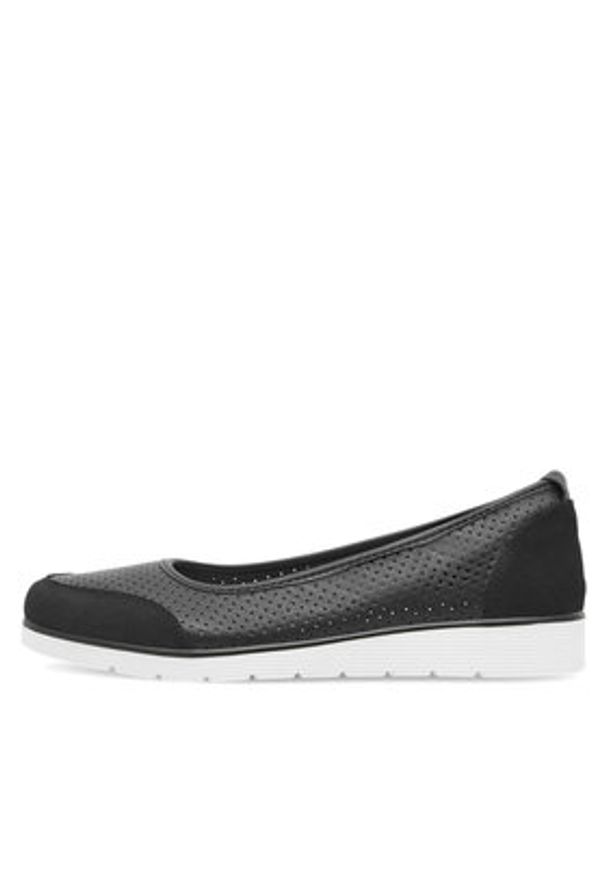 Clara Barson Baleriny WYL3650-1 Czarny. Kolor: czarny. Materiał: skóra