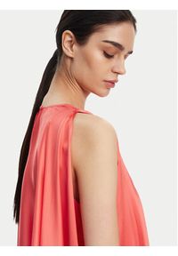 Pinko - PINKO Kombinezon 104993 A2GZ Koralowy Regular Fit. Kolor: pomarańczowy. Materiał: wiskoza
