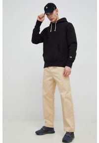 Champion bluza męska kolor czarny z kapturem melanżowa. Typ kołnierza: kaptur. Kolor: czarny. Długość rękawa: długi rękaw. Długość: długie. Wzór: melanż #2