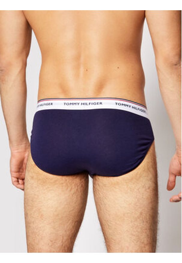 TOMMY HILFIGER - Tommy Hilfiger Komplet 3 par slipów 3p Brief 1U87903766 Granatowy. Kolor: niebieski. Materiał: bawełna