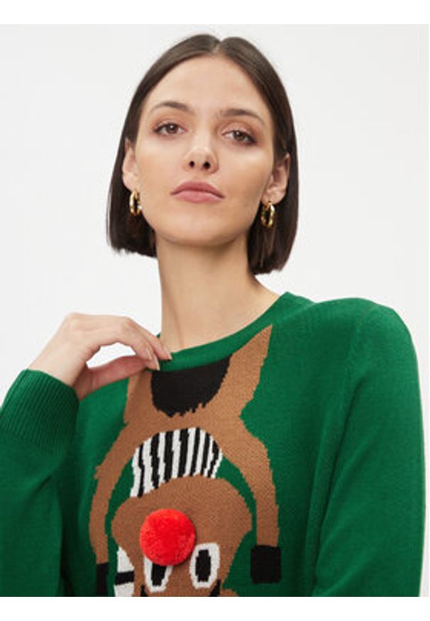 only - ONLY Sweter 15302956 Zielony Regular Fit. Kolor: zielony. Materiał: syntetyk
