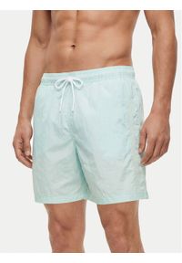 Emporio Armani Szorty kąpielowe EM000583 AF20425 U9059 Turkusowy. Kolor: turkusowy. Materiał: syntetyk #1