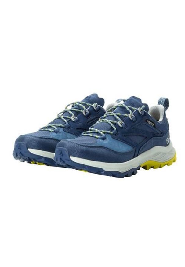 Buty trekkingowe męskie Jack Wolfskin Cyrox Texapore Low. Kolor: niebieski. Materiał: materiał, syntetyk. Szerokość cholewki: normalna