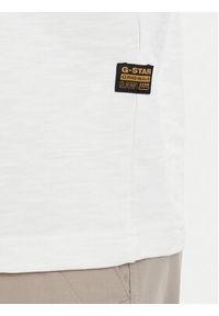 G-Star RAW - G-Star Raw T-Shirt Distressed D28891-E512 Kremowy Regular Fit. Kolor: kremowy. Materiał: bawełna #2