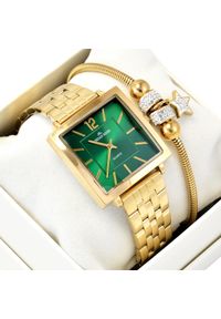 Zegarek damski złoty Jordan Kerr ELONI zestaw z bransoletką. Kolor: złoty #1