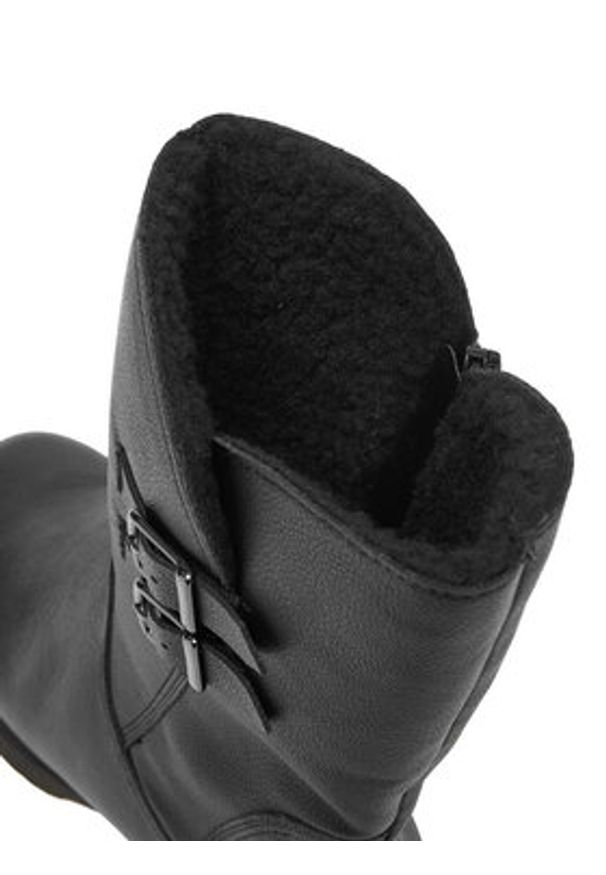 Rieker Botki Z9571-00 Czarny. Kolor: czarny. Materiał: skóra