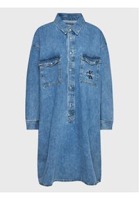 Calvin Klein Jeans Plus Sukienka jeansowa J20J220589 Niebieski Regular Fit. Kolor: niebieski. Materiał: bawełna #1