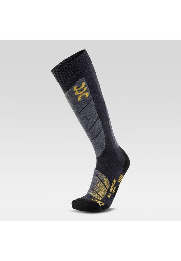 Skarpety narciarskie męskie UYN All Mountain Ski Socks. Kolor: czarny, szary, wielokolorowy. Sport: narciarstwo