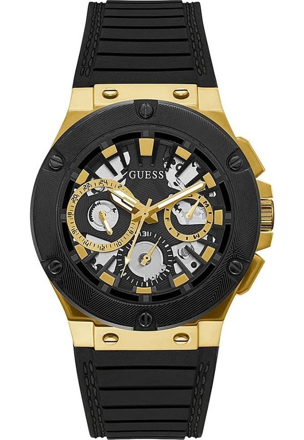 Zegarek Guess Zegarek męski Guess GW0487G5 czarny. Kolor: czarny