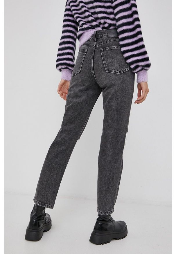 only - Only Jeansy damskie high waist. Stan: podwyższony. Kolor: szary