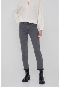 Lee jeansy ELLY GREY RYLEE damskie medium waist. Kolor: szary #4