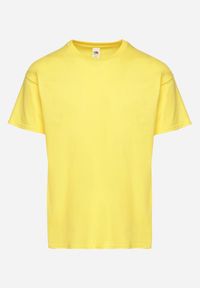 Born2be - Żółta Bawełniana Koszulka T-shirt w Stylu Basic Malorisa. Okazja: na co dzień. Kolor: żółty. Materiał: bawełna. Styl: klasyczny, casual, elegancki #7