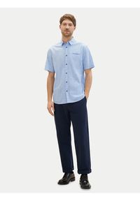 Tom Tailor Koszula 1040138 Niebieski Regular Fit. Kolor: niebieski. Materiał: bawełna #3