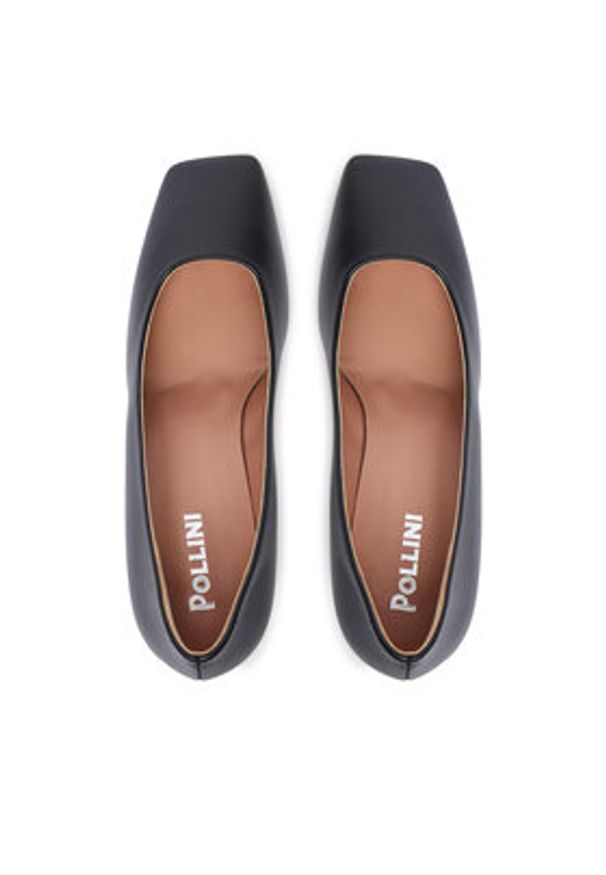 Pollini Czółenka SA10045G0NTC0000 Czarny. Kolor: czarny. Materiał: skóra