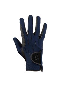 Rękawice jeździeckie techniczne damskie ANKY Luminous. Kolor: niebieski. Sport: jeździectwo #1