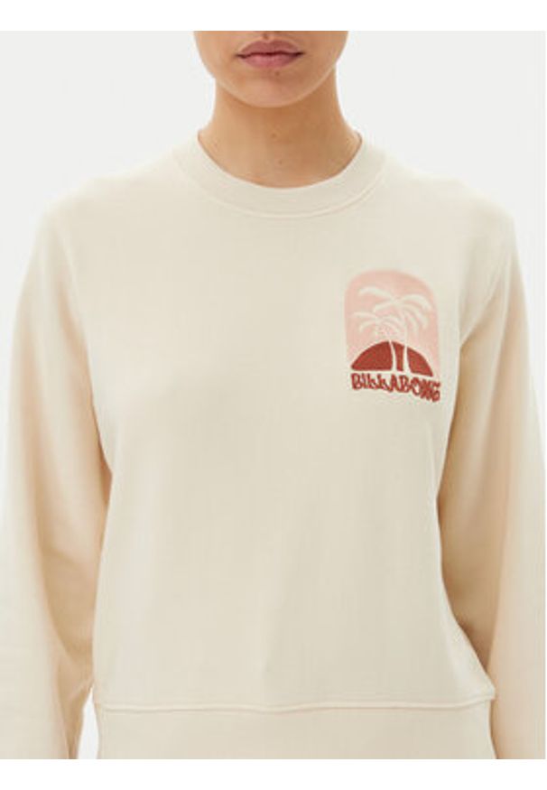 Billabong Bluza Sunpalms EBJSF00169 Beżowy Regular Fit. Kolor: beżowy. Materiał: bawełna
