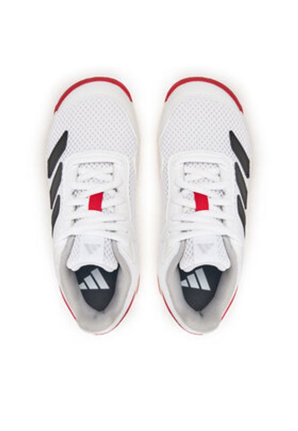 Adidas - adidas Buty do tenisa Courtflash JI2448 Biały. Kolor: biały. Materiał: materiał. Sport: tenis