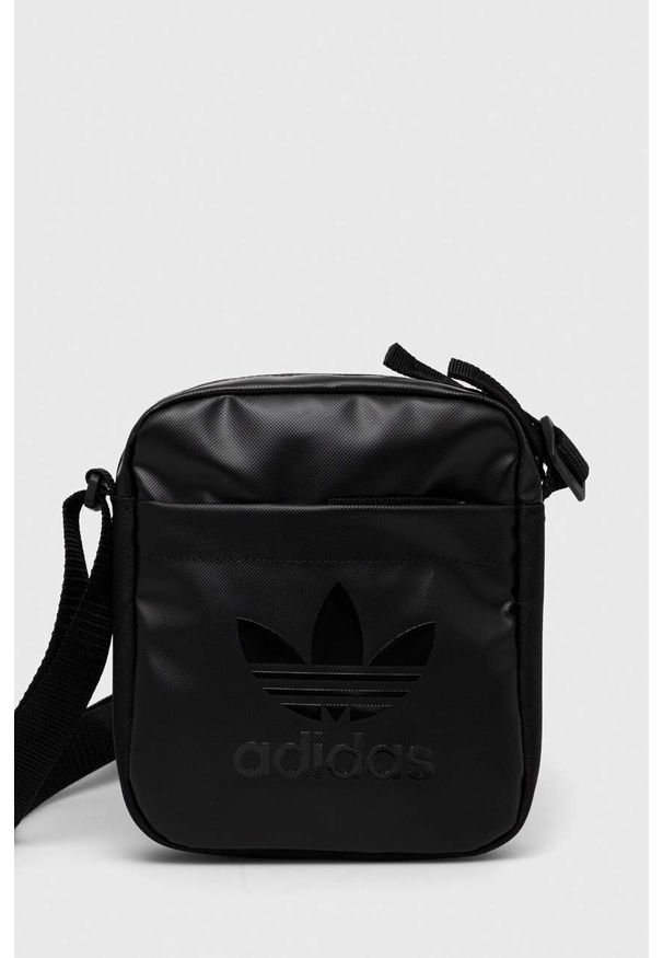 adidas Originals saszetka kolor czarny. Kolor: czarny. Materiał: materiał
