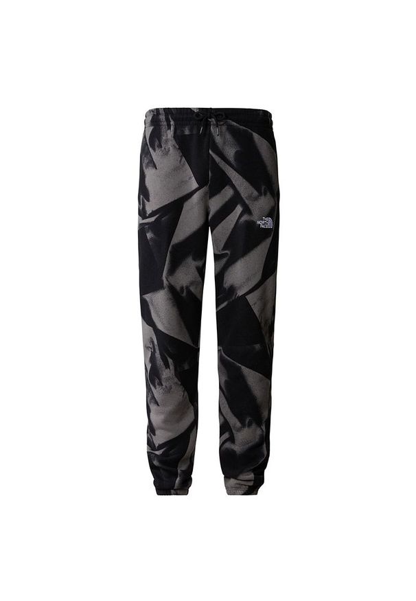 Spodnie The North Face Essential Jogger Print 0A881JSIF1 - szare. Kolor: szary. Materiał: dzianina, poliester, bawełna, dresówka. Wzór: nadruk