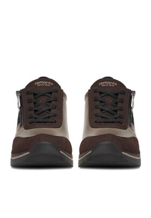 Remonte Sneakersy D0T09-91 Brązowy. Kolor: brązowy. Materiał: materiał, syntetyk