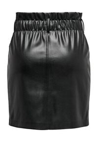 only - ONLY Spódnica z imitacji skóry 15206801 Czarny Regular Fit. Kolor: czarny. Materiał: skóra