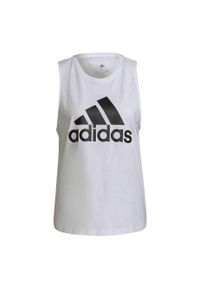 Adidas - Damski tank top adidas Essentials Big Logo. Kolor: wielokolorowy, czarny, biały. Materiał: materiał. Sezon: lato