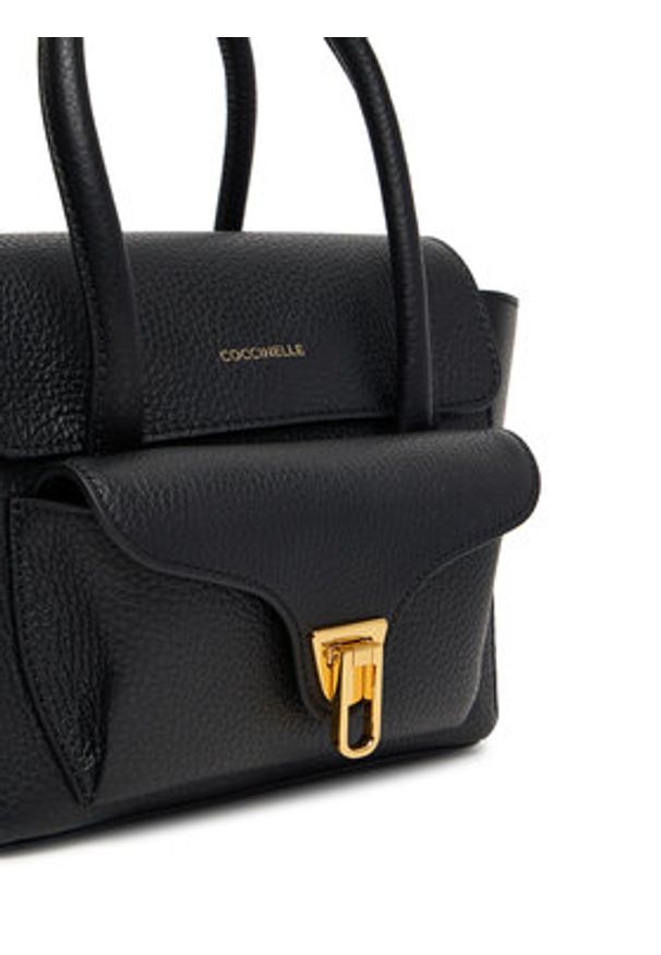 Coccinelle Torebka T8A Coccinelledouble Beat E1 T8A 18 03 01 Czarny. Kolor: czarny. Materiał: skórzane