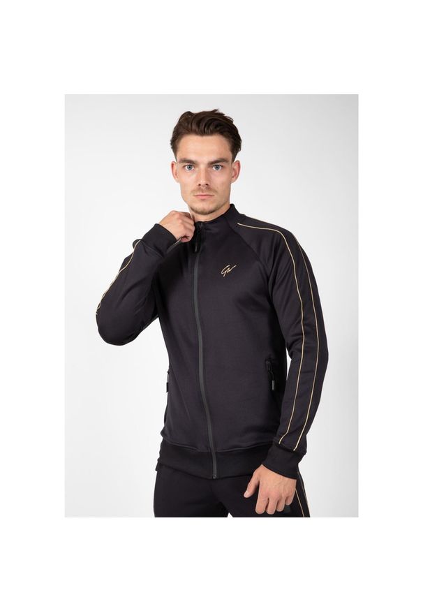 GORILLA WEAR - Bluza fitness męska Gorilla Wear Wenden Track Jacket. Kolor: wielokolorowy, żółty, czarny. Sport: fitness