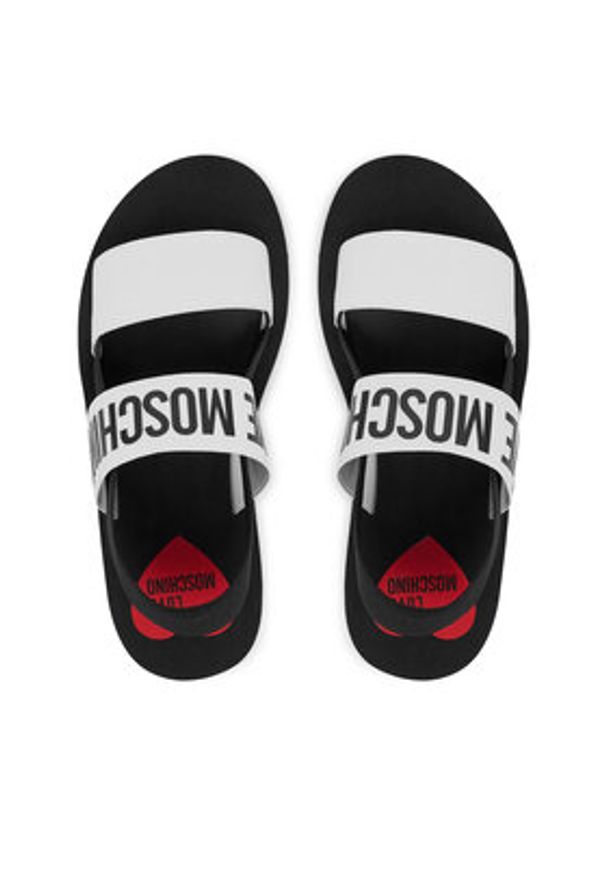 Love Moschino - LOVE MOSCHINO Sandały JA16033G0MJN410A Biały. Kolor: biały. Materiał: materiał