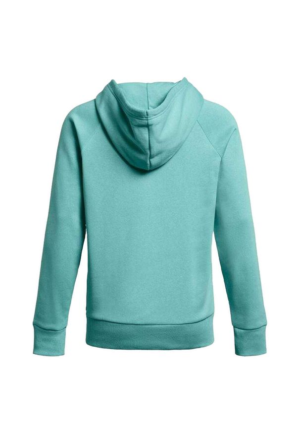 Under Armour - Bluza Z Kapturem Damska Polar Rival. Typ kołnierza: kaptur. Kolor: zielony. Materiał: polar