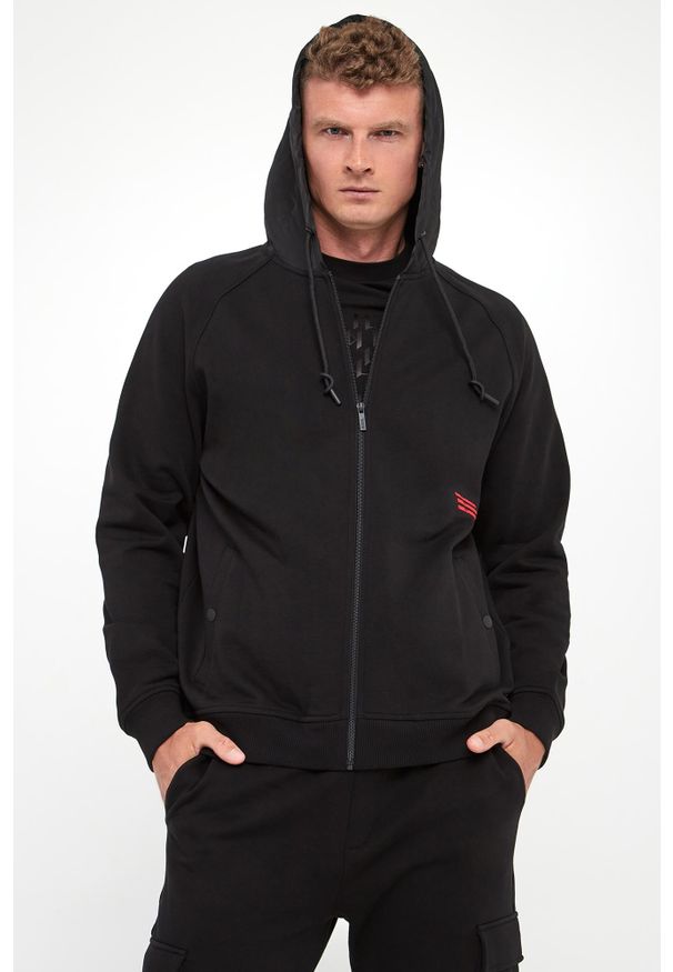 Karl Lagerfeld - Bluza męska z kapturem KARL LAGERFELD. Typ kołnierza: kaptur