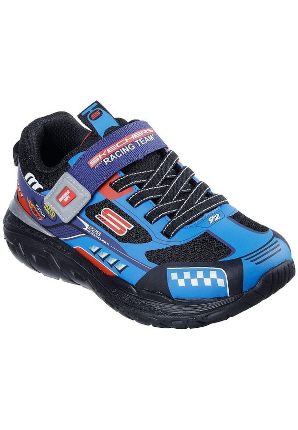 skechers - Adidasy Skechers Skech Tracks, Dzieci. Okazja: na uczelnię. Kolor: niebieski. Materiał: syntetyk, materiał. Model: Skechers Sport. Sport: joga i pilates