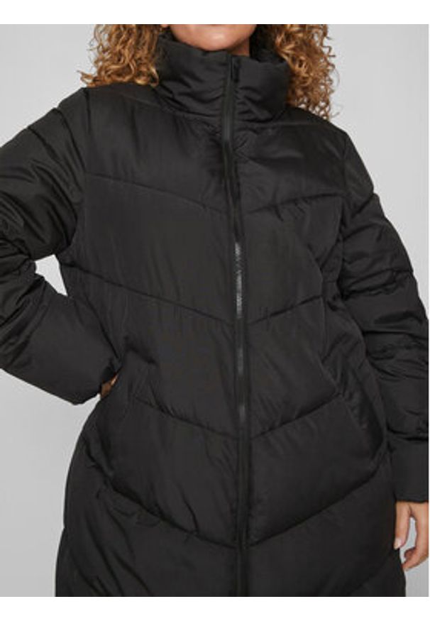 Vila Kurtka zimowa 14087812 Czarny Regular Fit. Kolor: czarny. Materiał: syntetyk. Sezon: zima