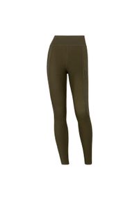 ANITA ACTIVE - legginsy sportowe Tights Compression. Kolor: zielony. Materiał: elastan, poliamid