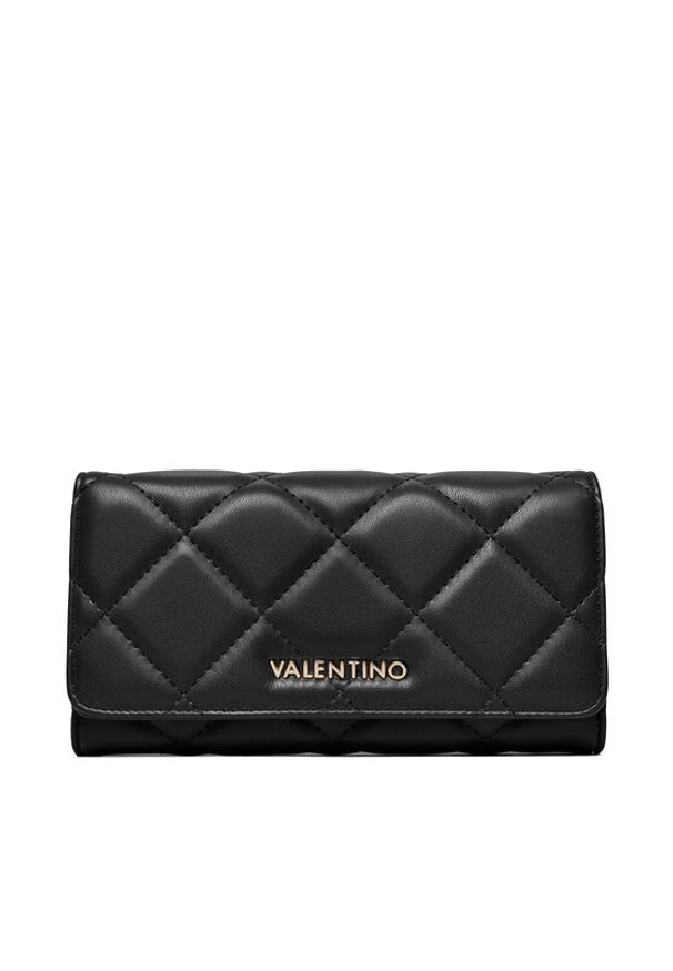 VALENTINO - Valentino Duży Portfel Damski Ocarina VPS3KK113R Czarny. Kolor: czarny. Materiał: skóra